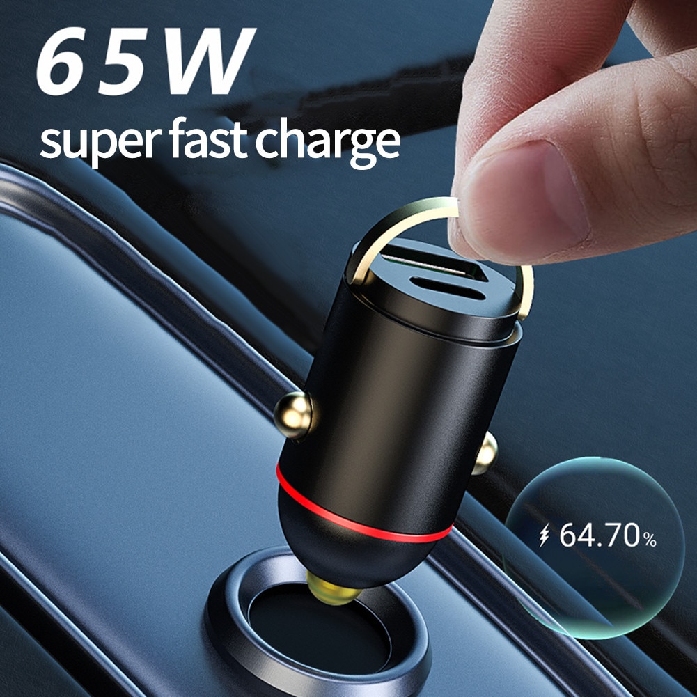 ڵ  ̴  USB QC3.0 PD ڵ ȭ  65W    ׼ TYPE-C: PD65W DC12V-24V 1pc